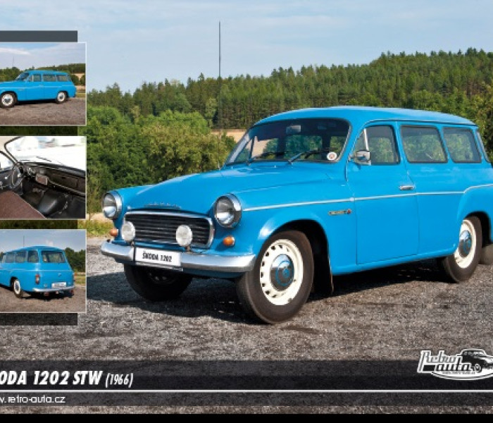 Puzzle - Retro-auta - Puzzle Škoda 1202 STW (1966)