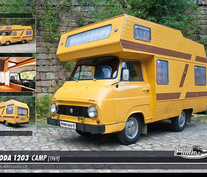 Puzzle - Retro-auta - Puzzle Škoda 1203 Camp (1969)