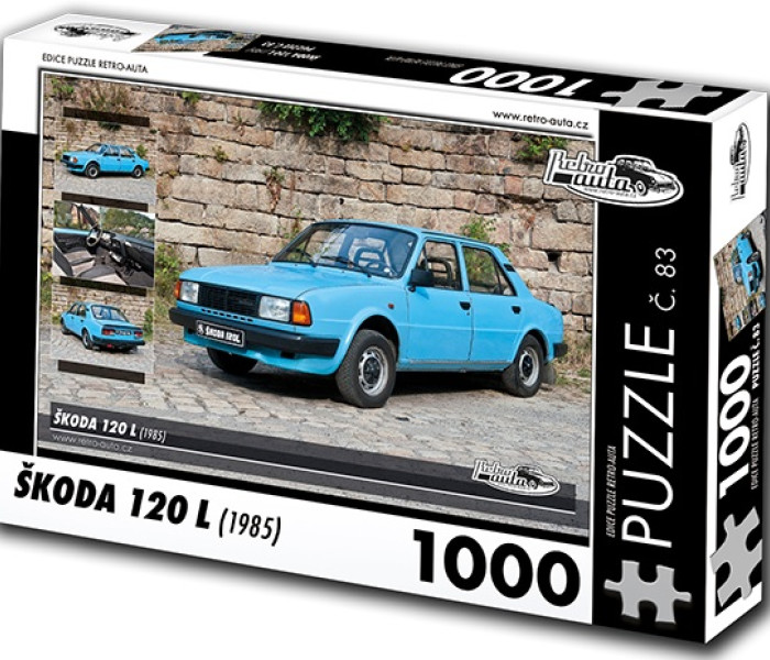 Puzzle - Retro-auta - Puzzle Škoda 120L (1985)