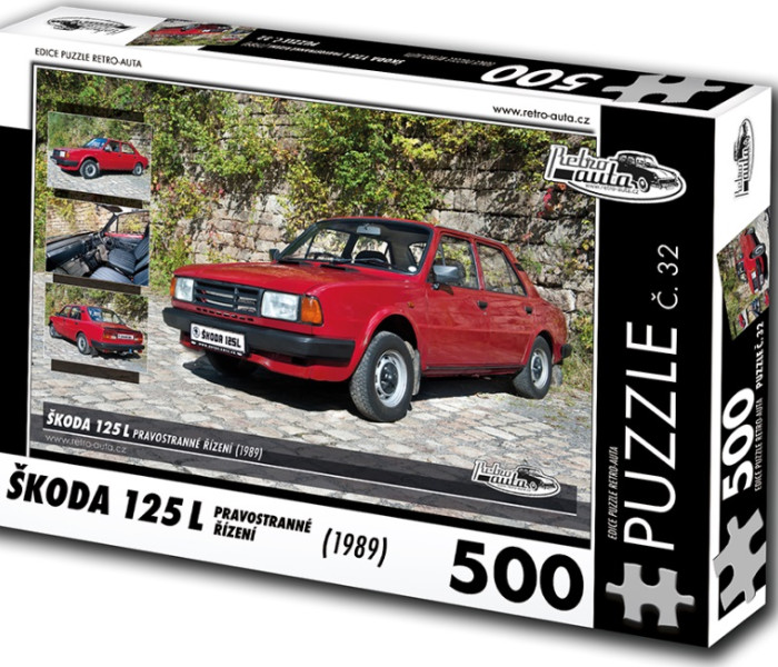 Puzzle - Retro-auta - Puzzle Škoda 125 L (1989)