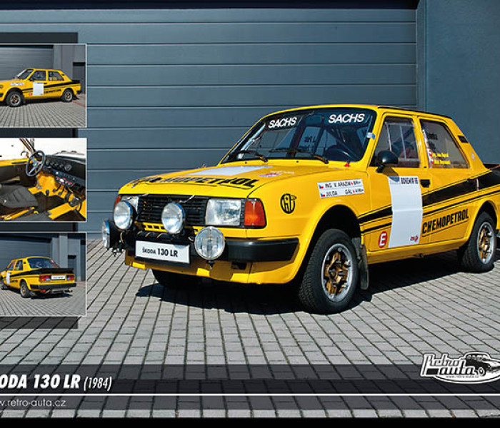 Puzzle - Retro-auta - Puzzle Škoda 130 LR (1984)