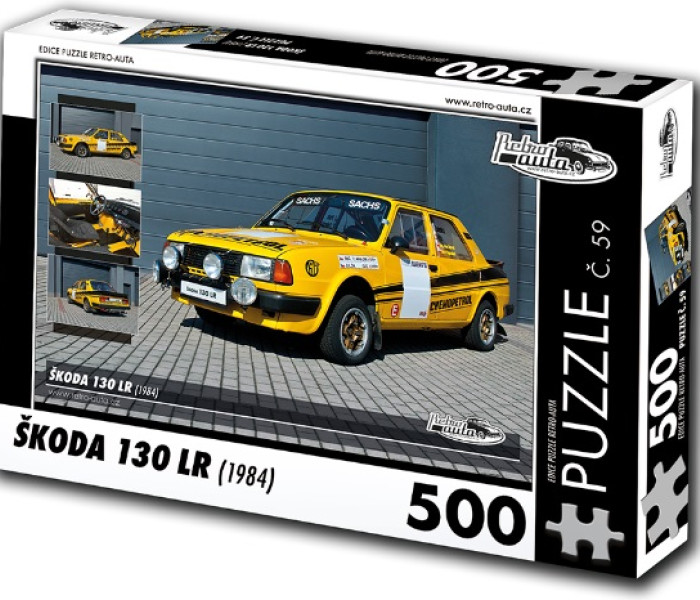 Puzzle - Retro-auta - Puzzle Škoda 130 LR (1984)