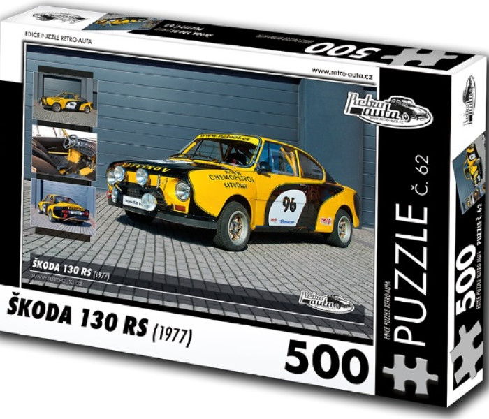Puzzle - Retro-auta - Puzzle Škoda 130 RS (1977)