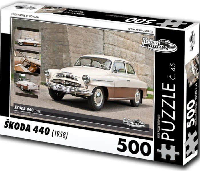 Puzzle - Retro-auta - Puzzle Škoda 440 (1958)