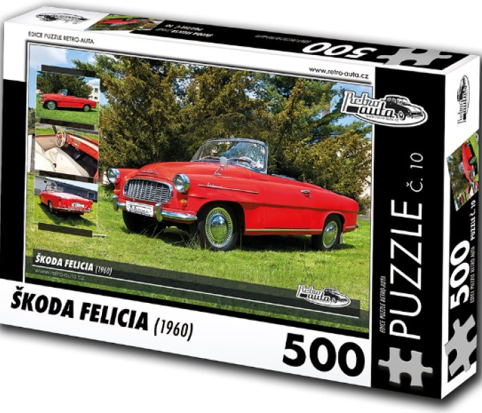 Puzzle - Retro-auta - Puzzle Škoda Felicia (1960)