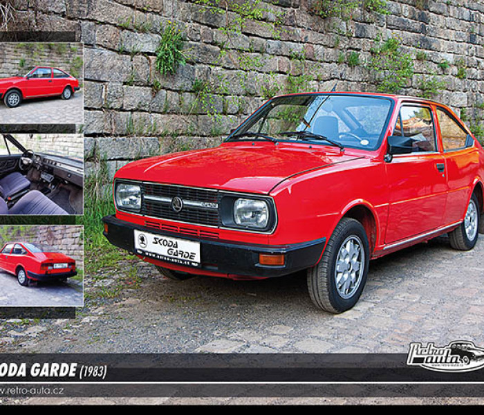 Puzzle - Retro-auta - Puzzle Škoda GARDE (1983)