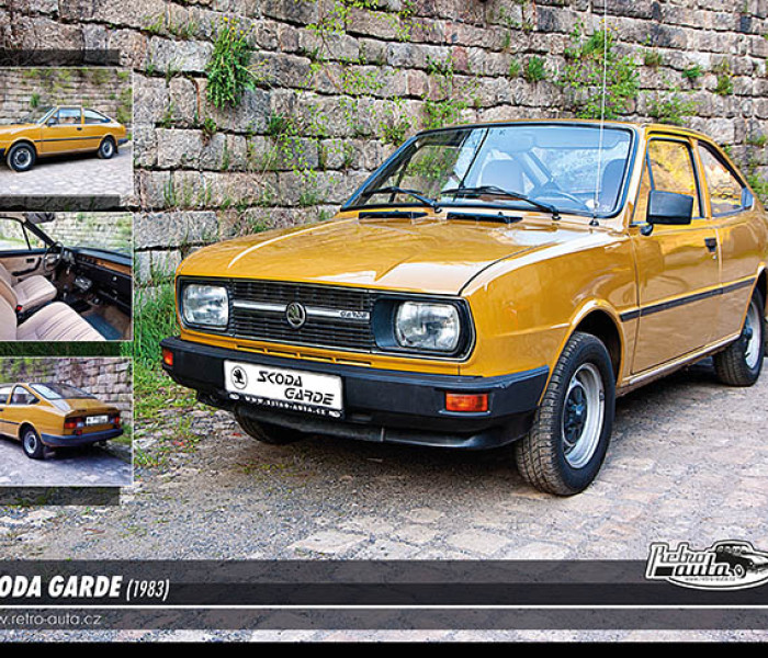 Puzzle - Retro-auta - Puzzle Škoda GARDE (1983)