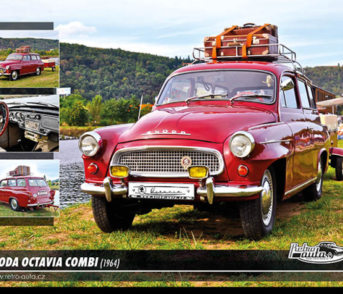 Puzzle - Retro-auta - Puzzle Škoda Octavia Combi (1964)