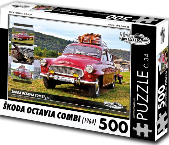 Puzzle - Retro-auta - Puzzle Škoda Octavia Combi (1964)