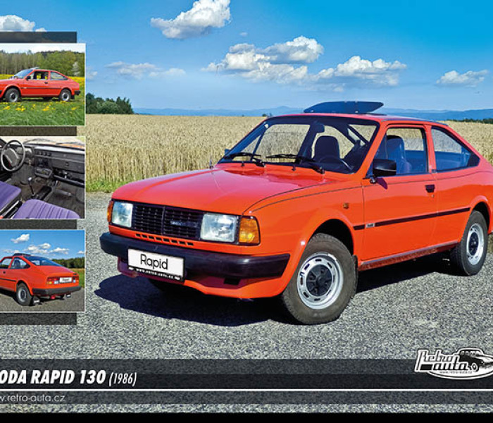 Puzzle - Retro-auta - Puzzle Škoda Rapid 130 (1986)