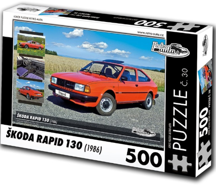 Puzzle - Retro-auta - Puzzle Škoda Rapid 130 (1986)