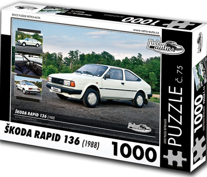 Puzzle - Retro-auta - Puzzle Škoda Rapid 136 (1988)