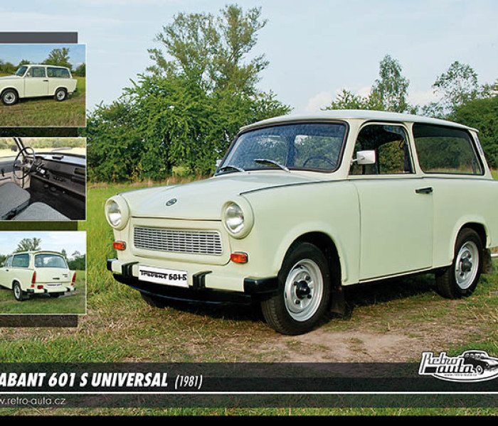 Puzzle - Retro-auta - Puzzle Trabant 601 S Universal (1981)