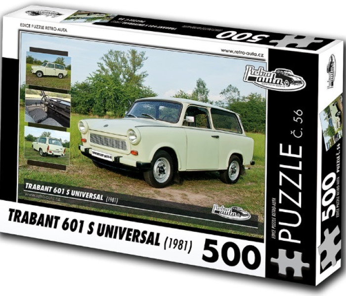 Puzzle - Retro-auta - Puzzle Trabant 601 S Universal (1981)