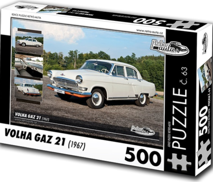 Puzzle - Retro-auta - Puzzle Volha GAZ 21 (1967)