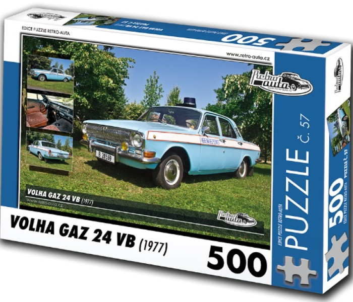 Puzzle - Retro-auta - Puzzle Volha GAZ 24 VB (1977)