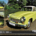 Puzzle - Retro-auta - Puzzle Wartburg 311/1000 (1963)