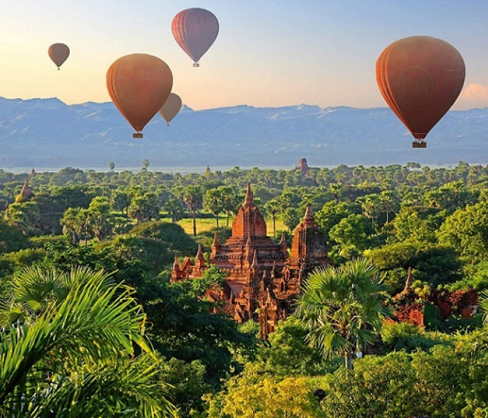 Puzzle - Schmidt - Horkovzdušné balóny nad Myanmarem