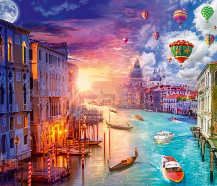 Puzzle - Schmidt - Benátky - den a noc
