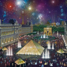 Puzzle - Schmidt - Ohňostroje nad Louvrem