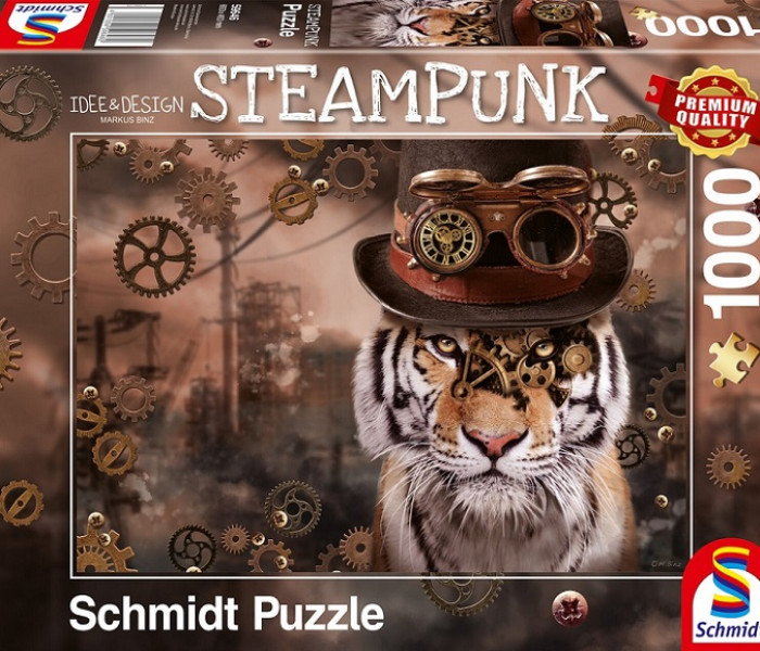 Puzzle - Schmidt - Tygr - Steampunk