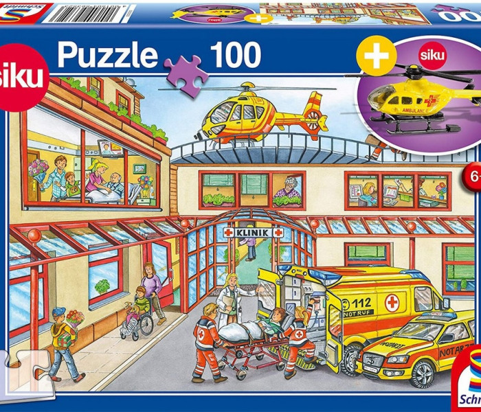 Puzzle - Schmidt - Záchranáři + model vrtulníku