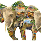 Puzzle - Sunsout - Sloni