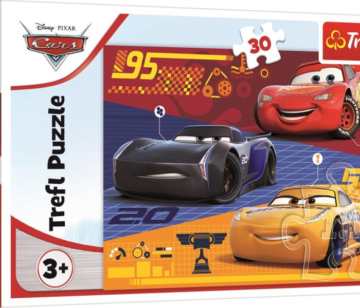 Puzzle - Trefl - Cars před závodem