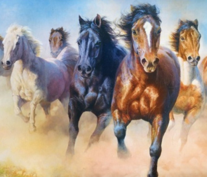 Puzzle - Trefl - Cválající koně