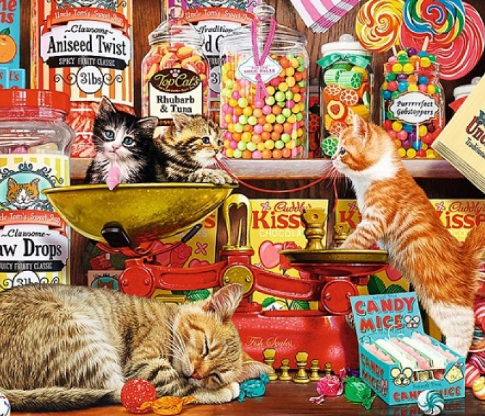 Puzzle - Trefl - Kočičí sladkosti