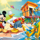 Puzzle - Trefl - Mickey Mouse na pláži
