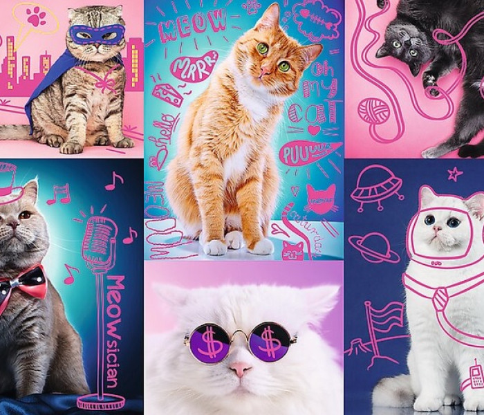 Puzzle - Trefl - Super kočky