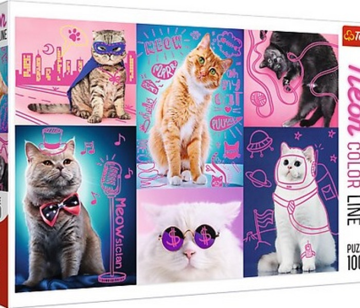 Puzzle - Trefl - Super kočky