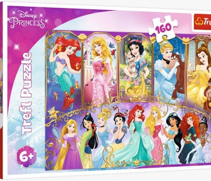 Puzzle - Trefl - Úžasný svět princezen