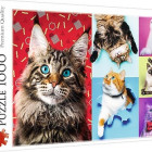 Puzzle - Trefl - Veselé kočky