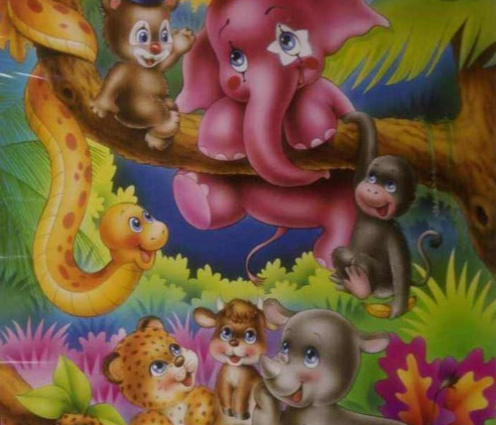 Puzzle -  - Zábavná džungle - odpočinek